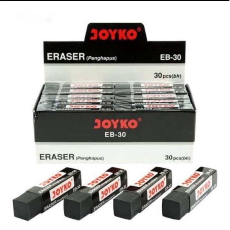 

Joyko EB-30 Eraser Penghapus Hitam Harga Per Pcs