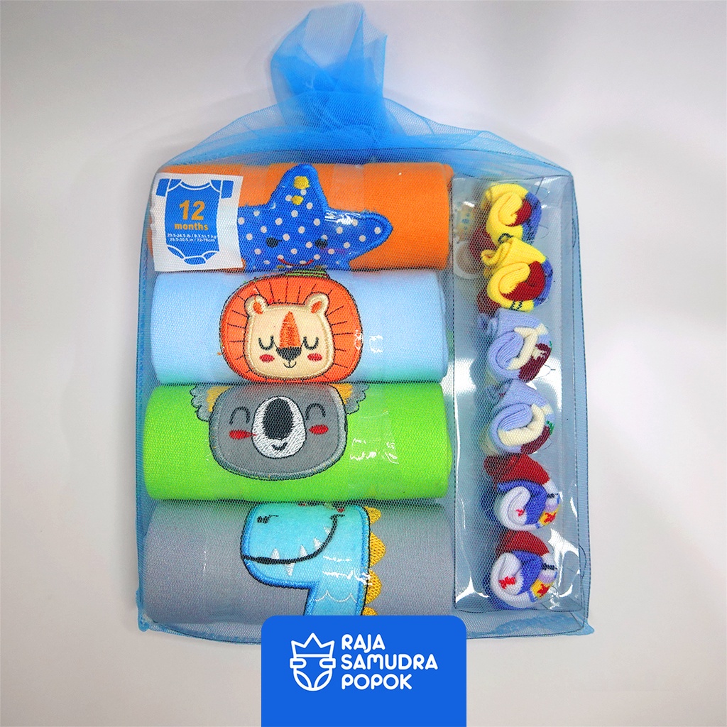 Gift pack Baby new born / Jumper + sarung tangan bayi
