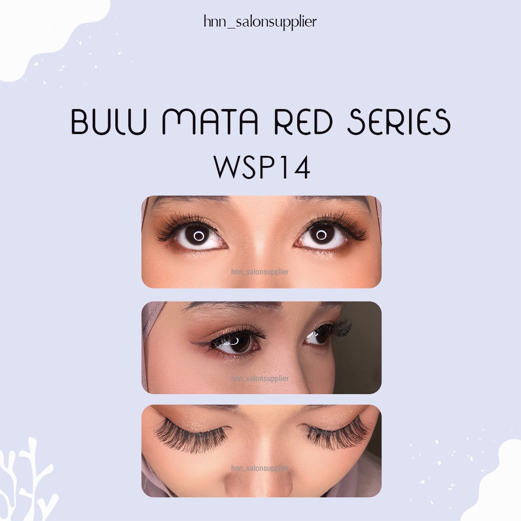 WSP 14 Bulu Mata Palsu Handmade Fake Eyelash Eye Lashes Lash Artifivial Belle Eyelashes