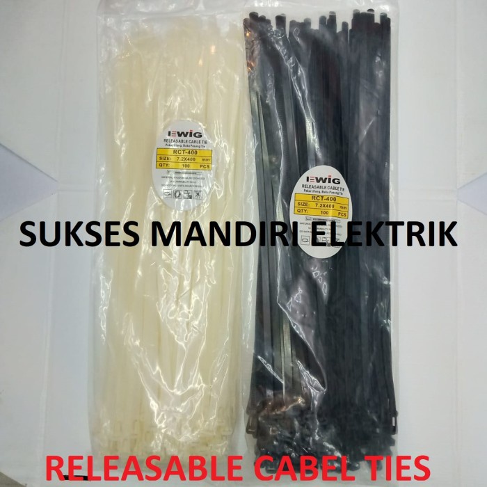 

Terlaris Kabel Ties Releaseable 7.2X400Mm (40Cm)/ Kabel Ties Buka 40 Cm