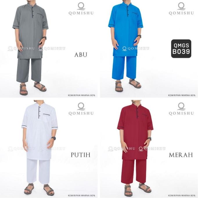 Sale Gamis Setelan Pria Muslim Koko Pakistan Setelan QOMISHU ORIGINAL /BAJU KOKO PRIA/BAJU KOKO DEWA