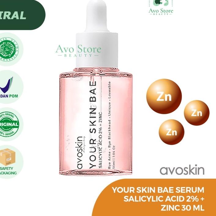 ✫ Avoskin YSB serum Salicylic Acid 2% + Zinc 30ML [ Eksfoliasi / Exfoliating ] ➵
