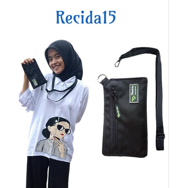 Sako Wallet Tas Kalung Gantung Leher Tas HP Pria Wanita