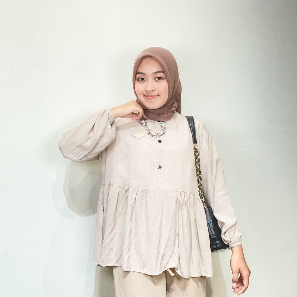 RANIA BLOUSE RAYON CRINKLE- ATASAN WANITA