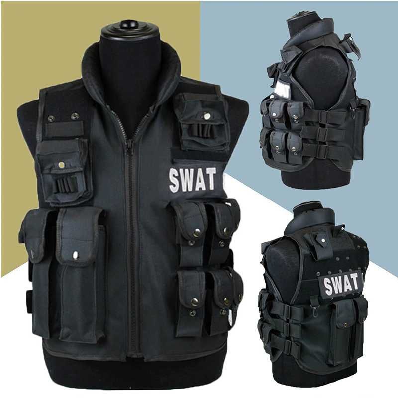 CX-Outdoor Rompi Militer Airsoft Gun CS SWAT Tactical Vest Size L - CX93