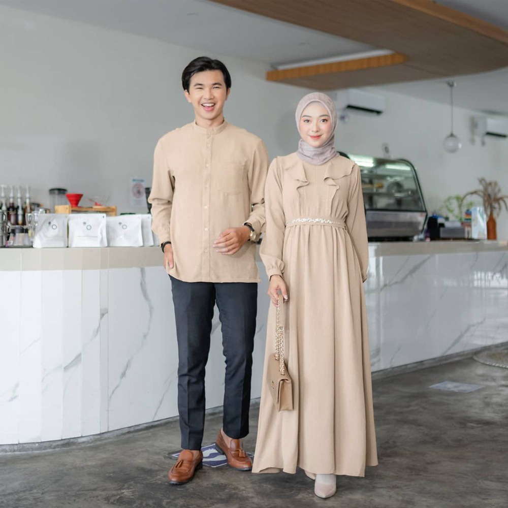 AS FASHION-COD-US-BAJU COUPLE MUSLIM-BAJU PASANGAN MUSLIM-PAKAIAN LEBARAN-COPEL MUSLIM