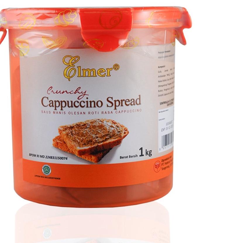 

♧ Elmer Spread Crunchy Cappucino 1 kg | Selai Roti, Kue, Bolu ✯