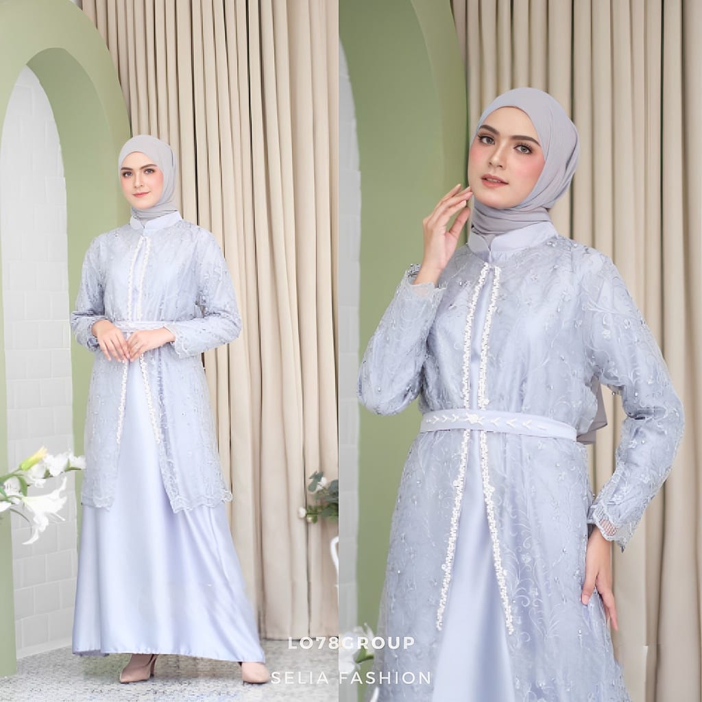 Sartika Dress Aulia 2 in 1 Brokat Premium Dress Brokat Kondangan Dress Tile Kondangan Wedding Dress Gamis Brukat Jumbo xxl Ld 120cm Gamis Brokat Jumbo Gamis 2 look in 1 Gamis Lebaran Gamis Remaja Muslimah Seragaman Pernikahan Outfit Bridesmaid