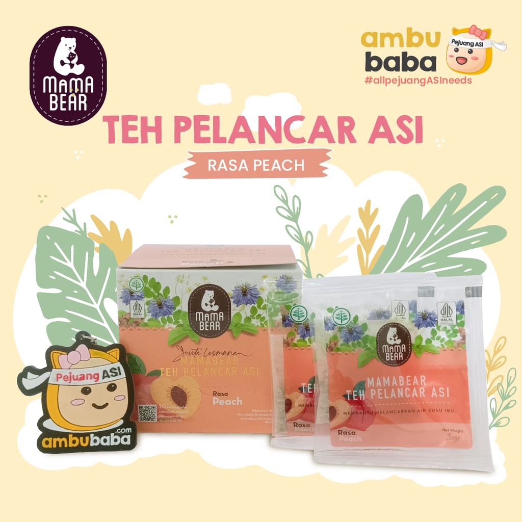 MamaBear Teh Pelancar ASI 60gr Nursing Tea For Healthy Lactation Mama Bear ASI Booster