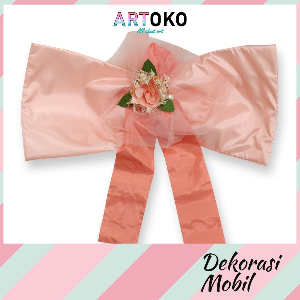 HJK Decor Mobil Pernikahan Pengantin Dekorasi Bunga Kain nikahan manten mantenan kemanten