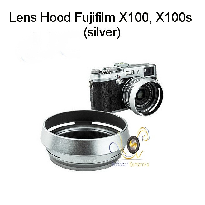 Terlaris Fuji X100 / X100S Lenshood (Silver)