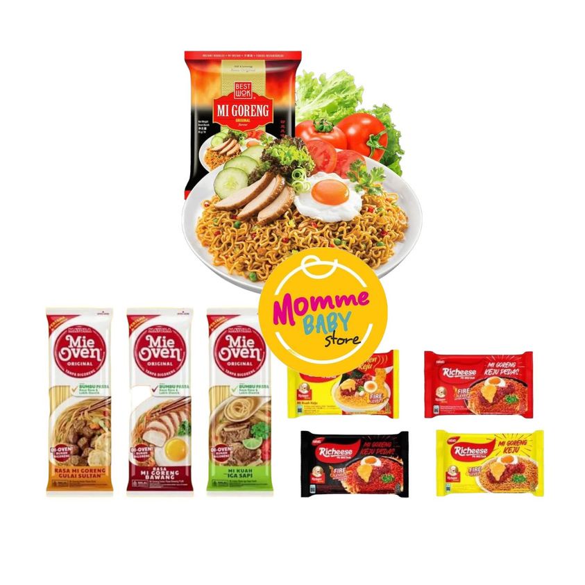 Mi Best Wok mie goreng 3 varian bestwok Black pepper Original Spicy yamin mie boncabe lemonilo mie pedas ramen richeese Cemilan Makanan Ringan