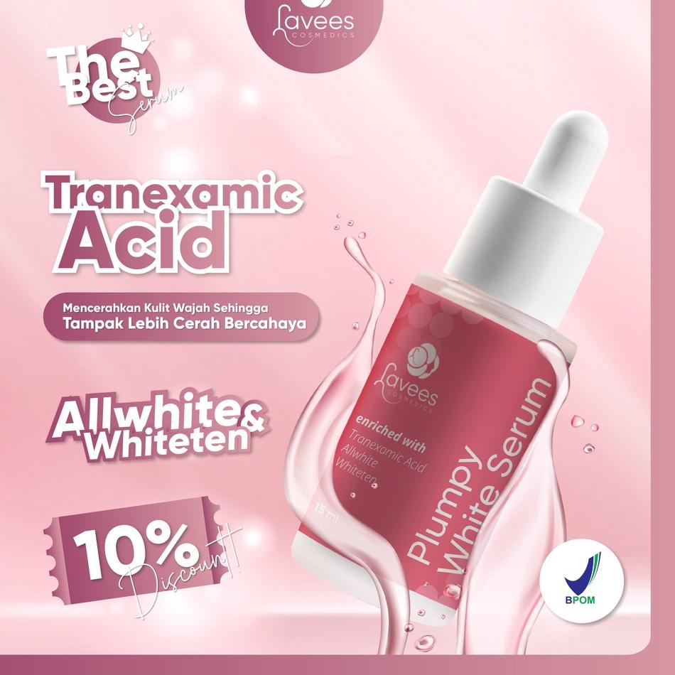 ♂ Lavees Cosmedics - Plumpy White Serum  | Rekomendasi dr Monita | Dark Spot Serum Treatment Penghil