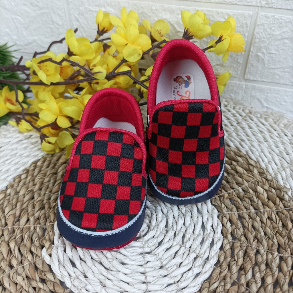 SEPATU PREWALKER BABY BAYI NEWBORN BELAJAR JALAN ANAK 0-12 BLN CATUR FP21