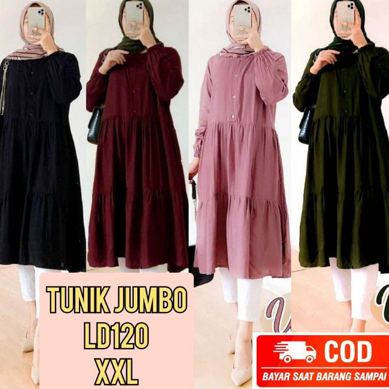 VIRAL TUNIK Wanita / Tunik JUMBO LD120 / ATASAN TUNIK JUMBO / ATASAN WANITA JUMBO / TUNIK WANITA JUM