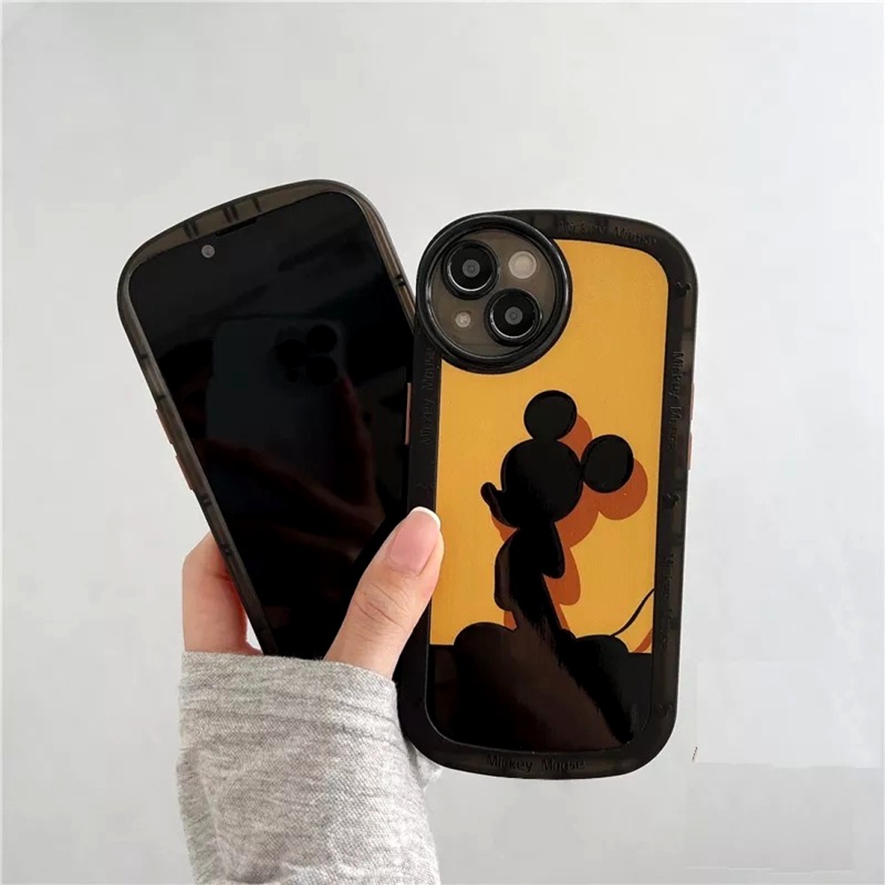 Case Realme 5 5i 6i C3 C11 2020 C12 C15 C25 Narzo 20 30A Casing Retro Character Micky Mouse Yellow Estetic Silicon Premium