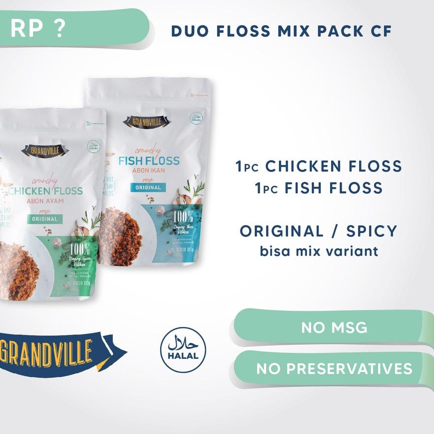 

♪ Grandville Abon AYAM & IKAN Crunchy Duo Mix Pack ♣