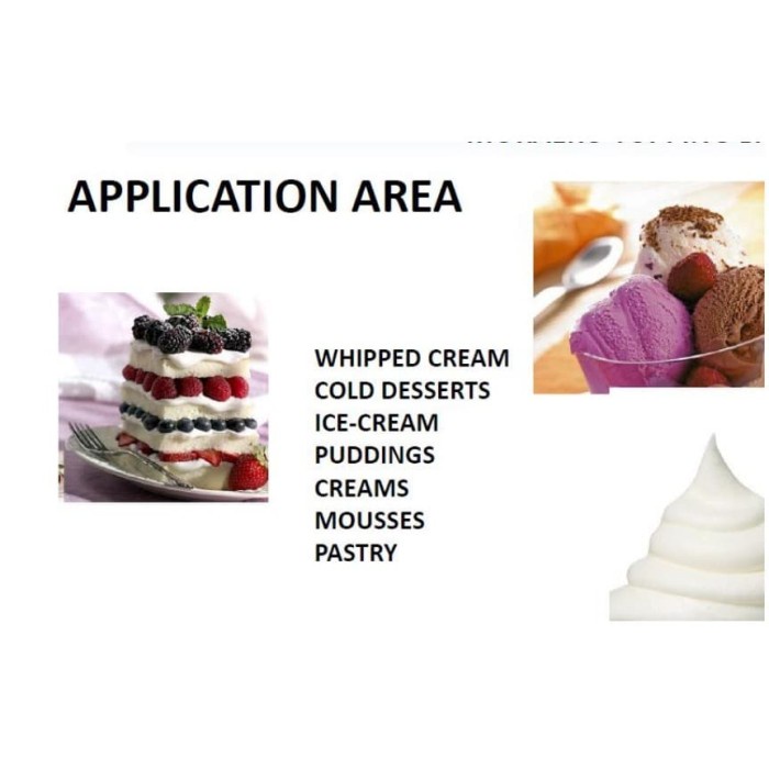 

5 KGBAHAN ICE CREAM, TOPPING MACHIATO, WHIPCREAM / WHIPPING AGENT