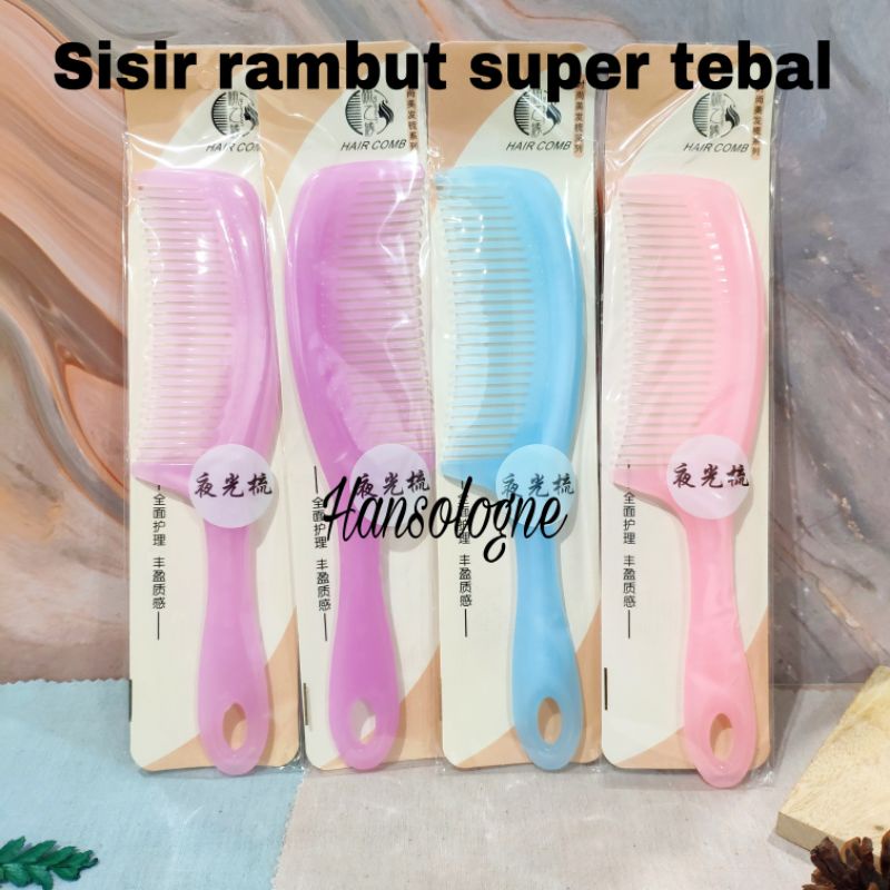 Sisir rambut bahan super tebal untuk pria wanita