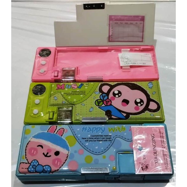 

tempat pensil lucu 2 pintu