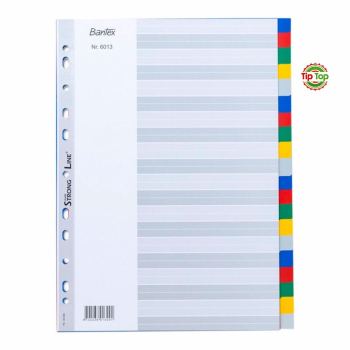 

Terlaris Bantex Pp Colour Divider A4 ( 20 Pages ) #6013 00