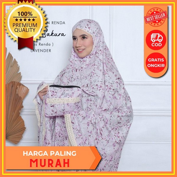 Almecca - Mukena Dewasa 2In1 Silk Maxmara Luxury Mukena Premium Mukena Dewasa Jumbo Terbaru 2022 Bah