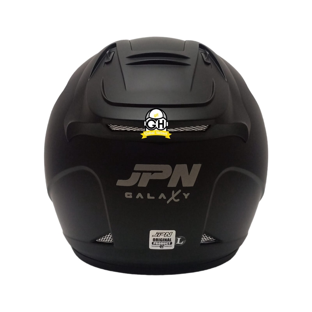 HELM JPN GALAXY BLACK MATTE HELM HALF FACE SNI TERBARU