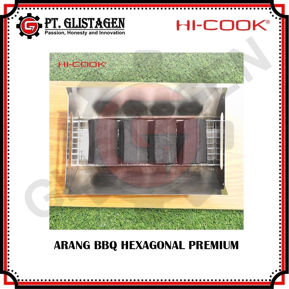 Hi-Cook Arang BBQ Hexagonal / Batok Arang BBQ (Grade Premium Quality)