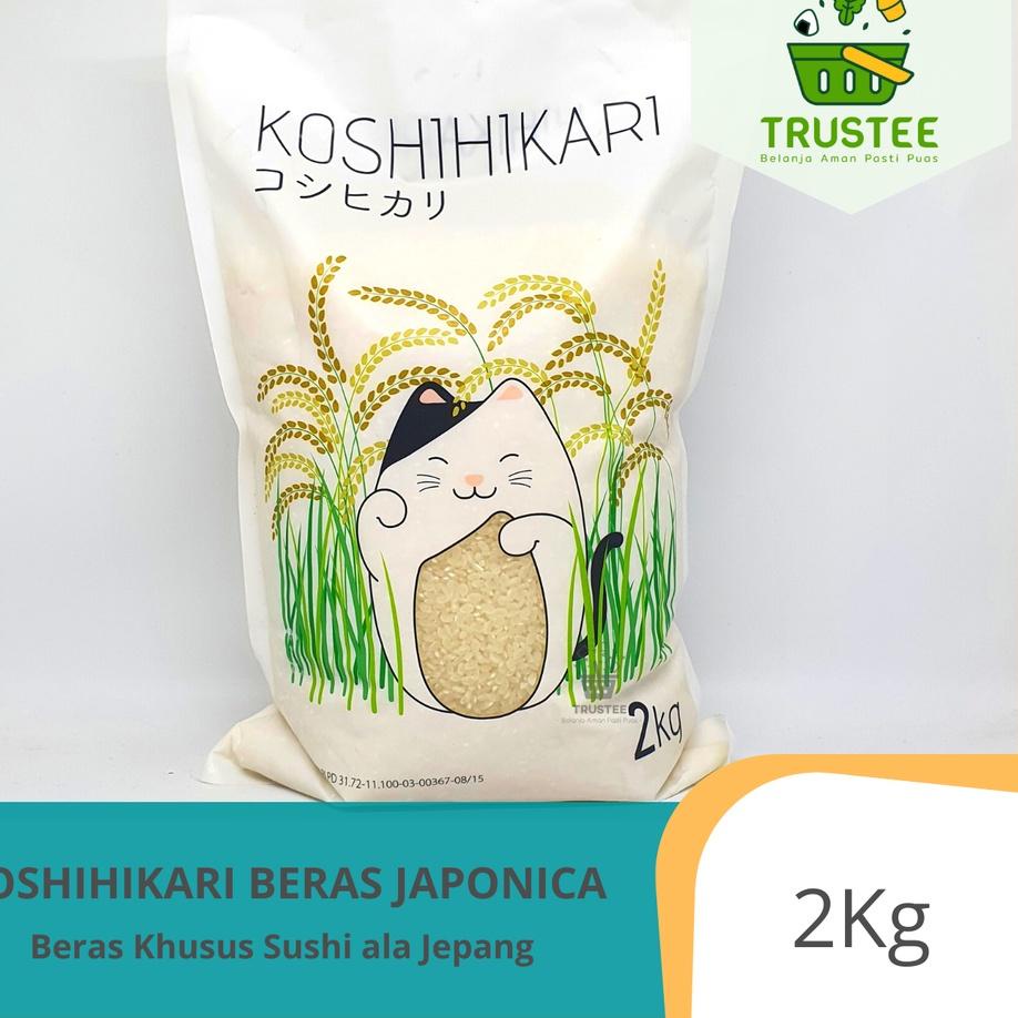 

✭ Beras Sushi Jepang 2kg Japonica Rice Gimbab Mentai Pulen Punel Koshihikari Okiniiri Koshikari ➷