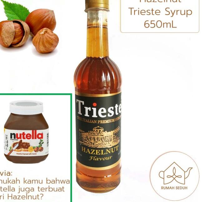 

✹ 650 mL Hazelnut Sirup merk Trieste Syrup Original ➲