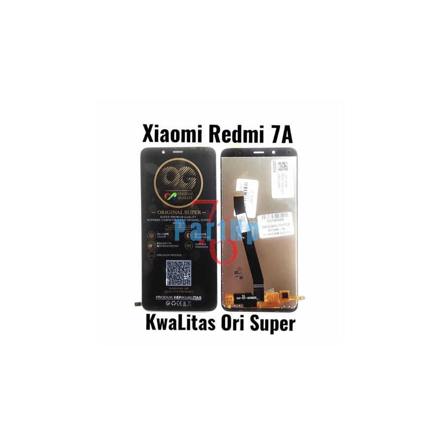 Lcd Touchscreen Fullset Kwalitas Ori Super Xiaomi Redmi 7A  - Hitam