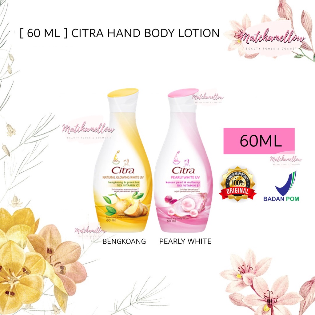 ❄️MATCHA❄️ [ 60 ML ] CITRA HAND BODY LOTION - NATURAL GLOWING LOTION BPOM