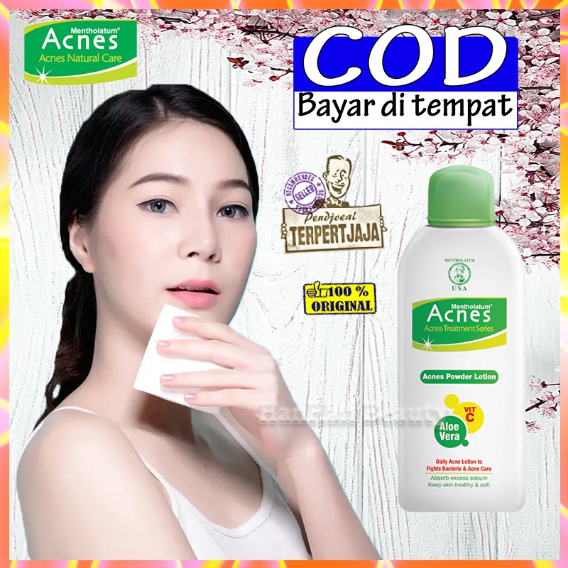 Bedak Cair Perawatan Jerawat Acnes Powder Lotion 100ml with Aloe Vera & Vit C Skincare Acne Lotion K