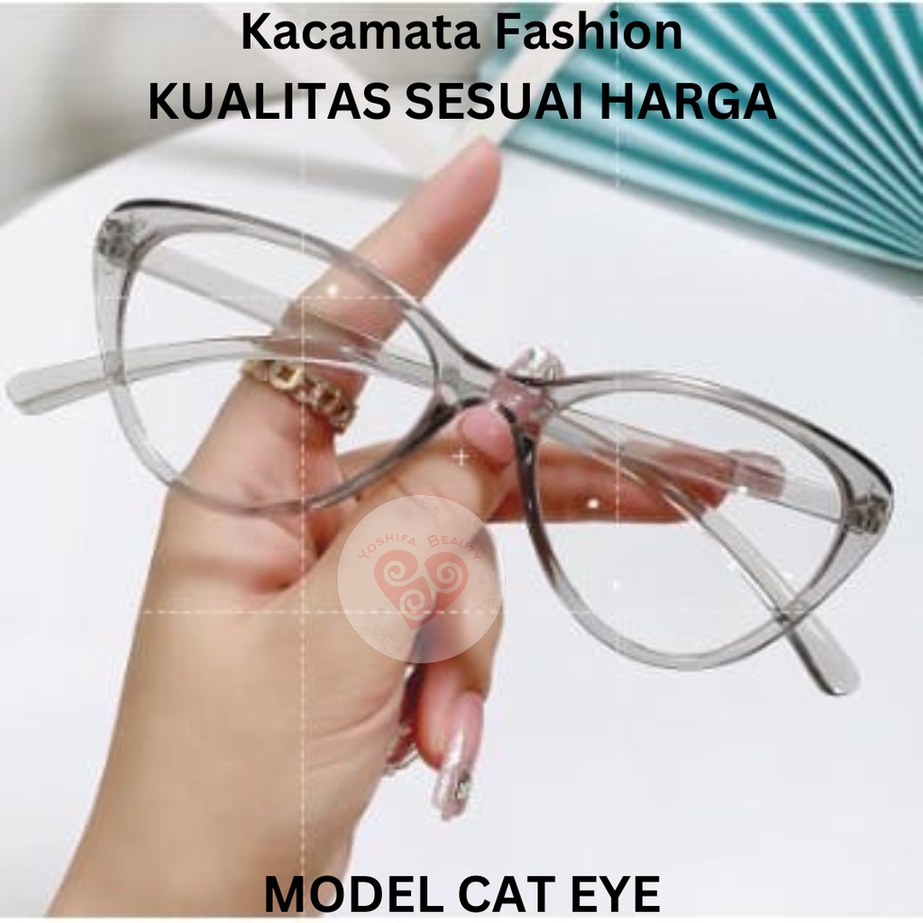 Kacamata  | Kacamata Fashion Sunglasses | Kacamata Anti Radiasi dan Anti Blueray Gadget | Kacamta Cat Eye