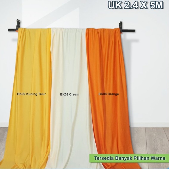 BACKGROUND FOTO BACKDROP PHOTO ALAS FOTO STUDIO PRODUK POLOS STUDIO 2.4 X 5 METER MERAH RG81