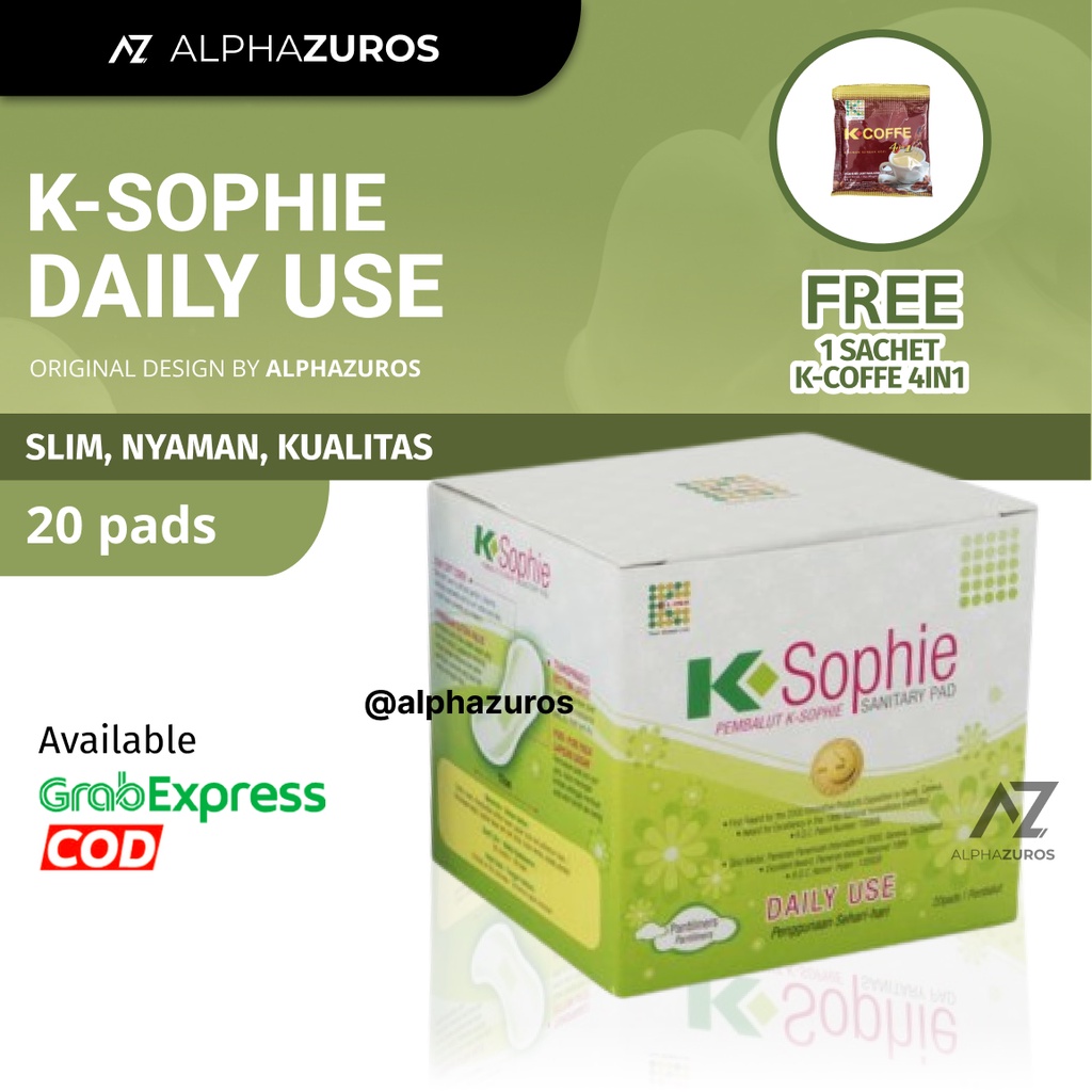K-Sophie PantyLiner Pembalut Canggih Tipis dan Nyaman Mengandung Enzim Protis dan Ion Negative Origi