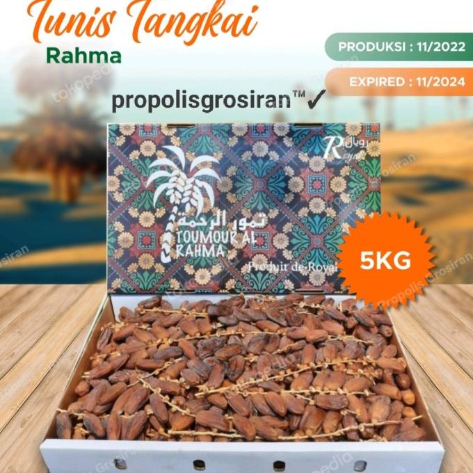 

Kurma Tunisia Tangkai 5Kg Tunis Toumour Rahma 5 Kg Premium Tokosimbah00