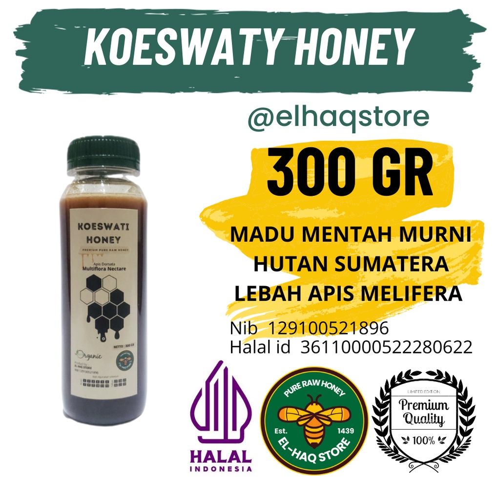 

MADU MURNI ( KOESWATI HONEY ) - MULTIFLORA 300 GR