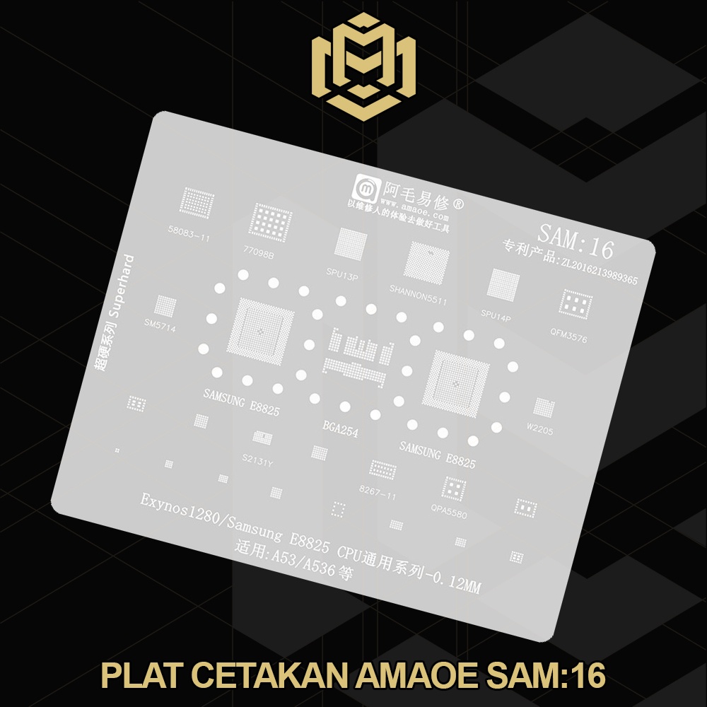 Velopiii67 Plat Cetakan Amaoe Sam:16 / Cetakan Ic Amaoe Sam 16