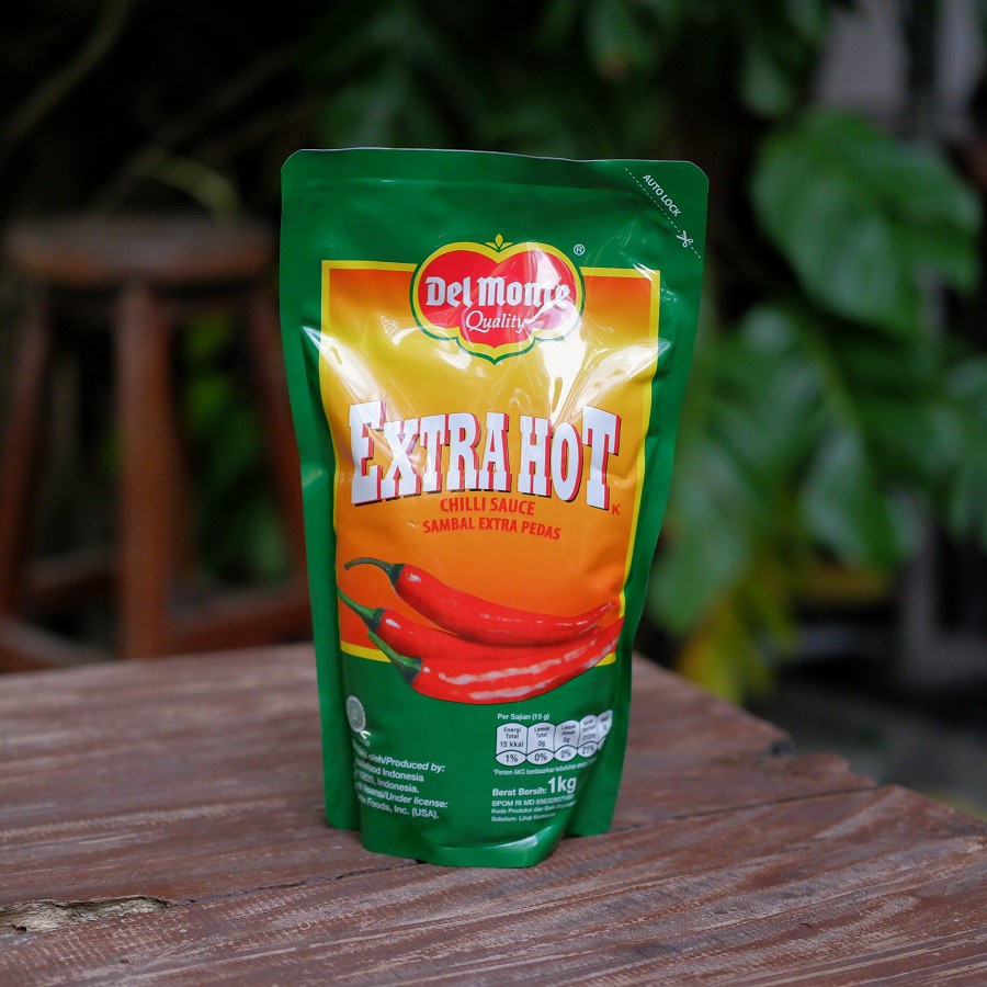 Delmonte Saus Extra Hot Pouch 1kg