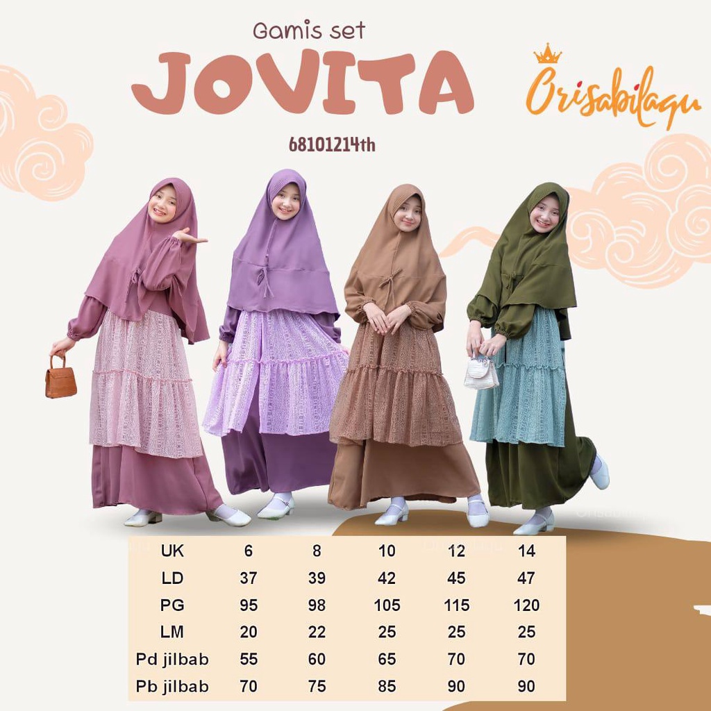 Gamis anak Brokat jovita by Orisabillaqu