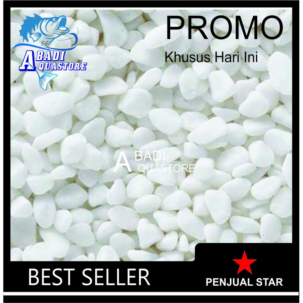 Batu Warna Putih - Batu Hias Putih - Batu Hias Aquarium - Batu Hias
