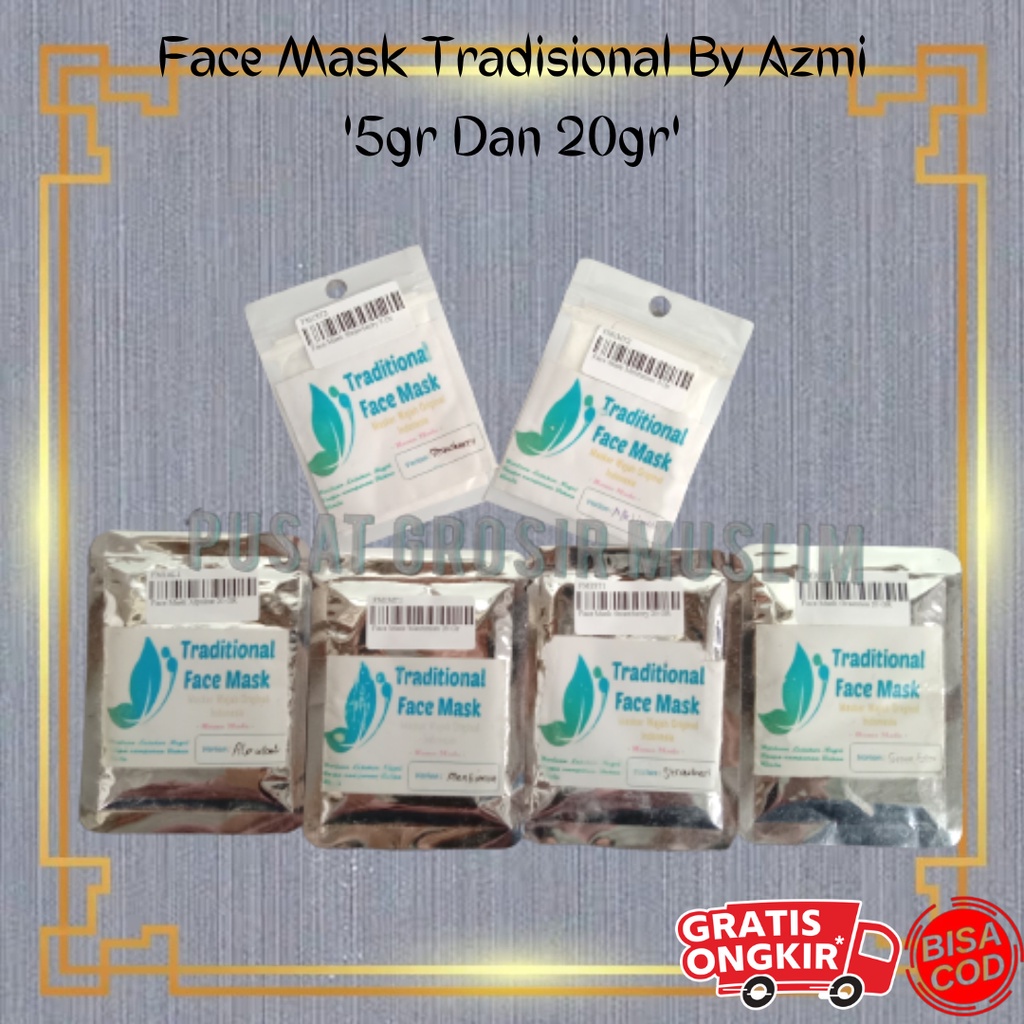 Masker Wajah Original Tradisional Face Mask By Azmi 5gr