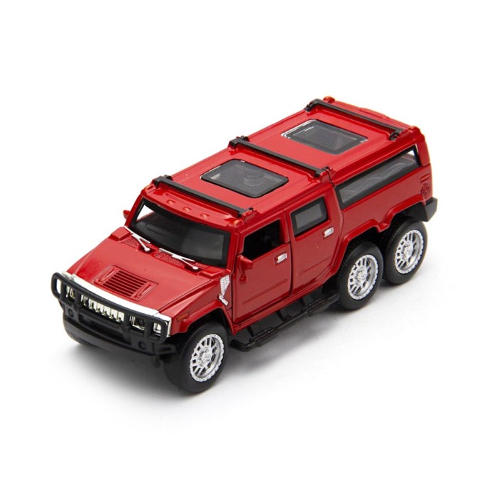 DIECAST HUMMER SKALA 32 RED, BAN KARET TERMURAH