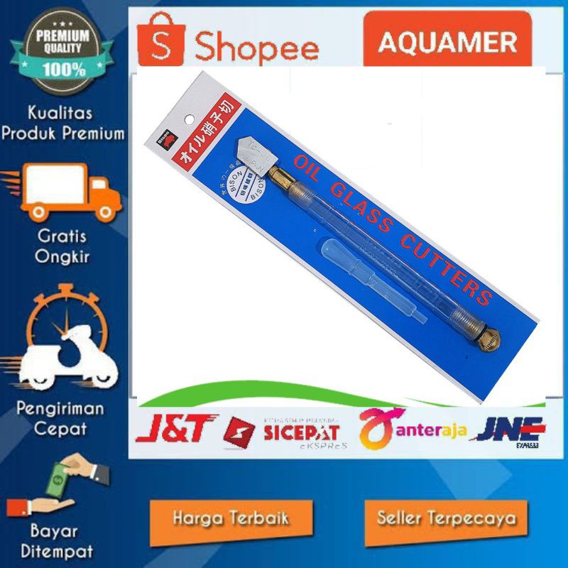 Pisau pemotong kaca / alat potong kaca glass cutter japan / potong kaca akuarium