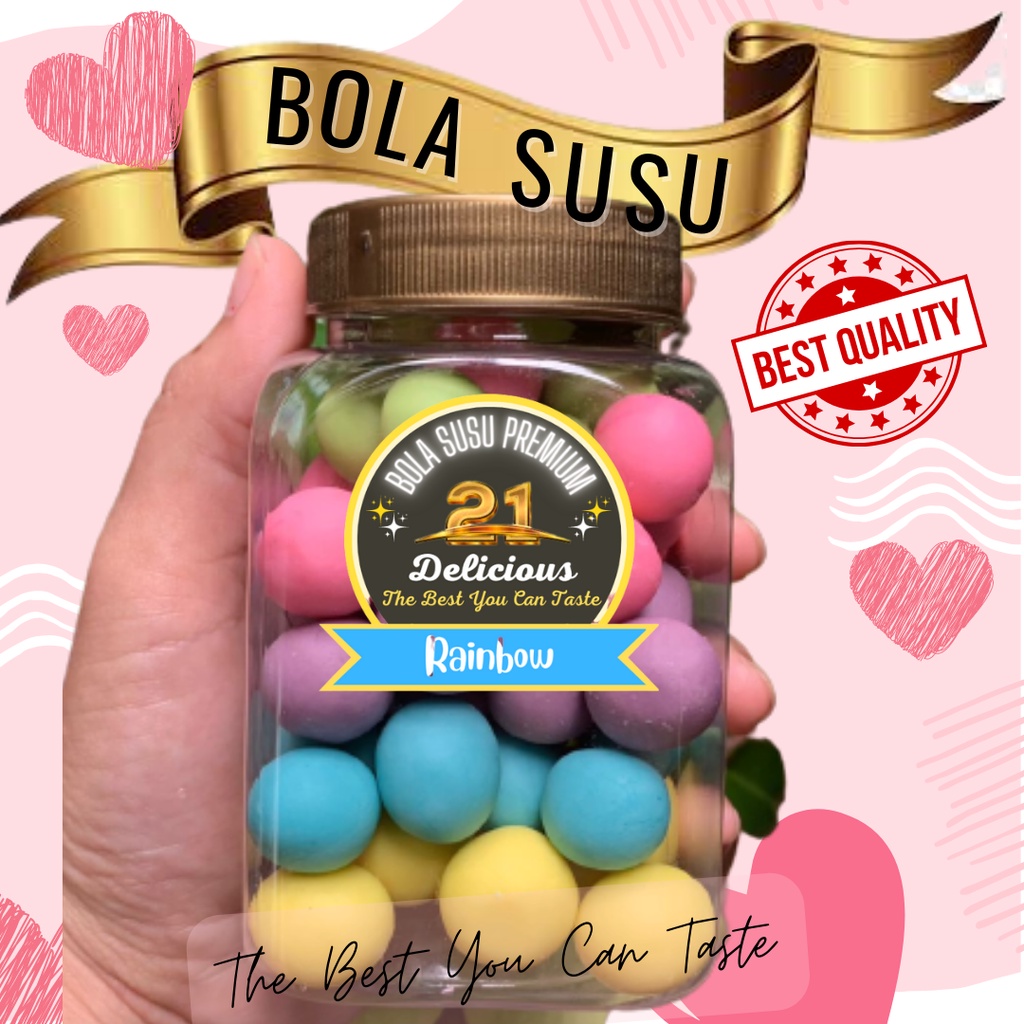 

Bola Susu Premium Rainbow/Dancow | Bolsu Premium 21delicious