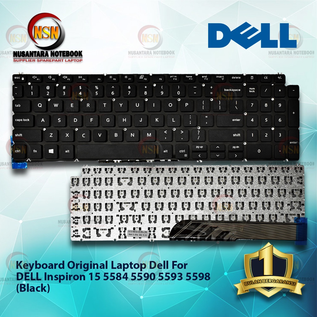 Keyboard Original Laptop For Inspiron 15 5584 5590 (Black)