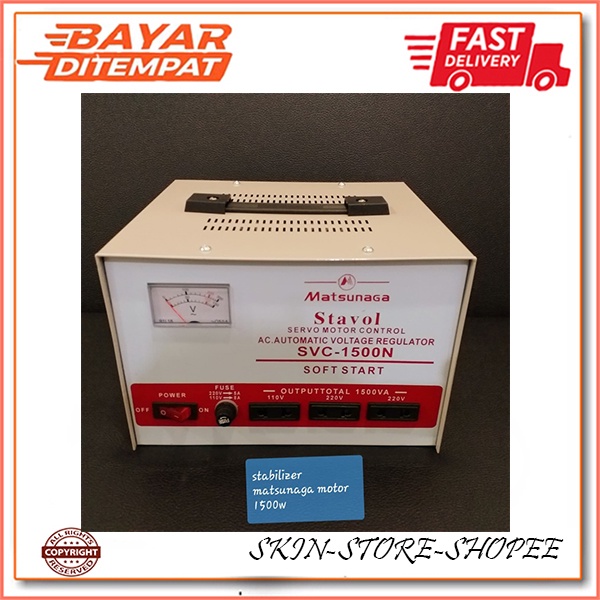 Stavol stabilizer Matsunaga 1500 watt - Matsunaga 1500 N - 1500 VA