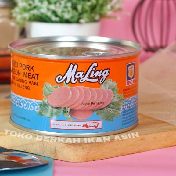 

♜ Ma Ling Luncheon Pork 397gram TTS Canned / Daging Ham Babi Maling ➳