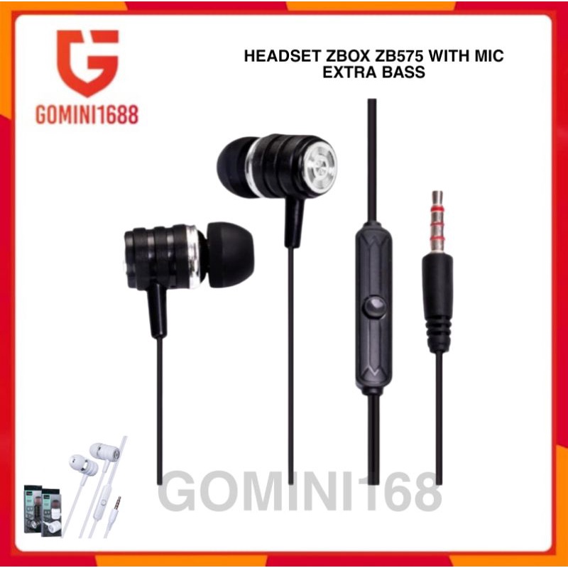 Headset Zbox ZB 575 Sound Super Bass Audio Music
